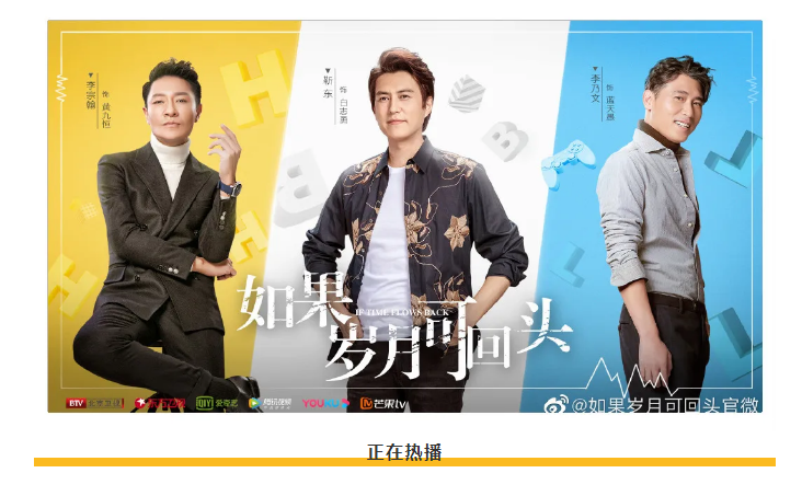 电视剧《如果岁月可回头》正在热播