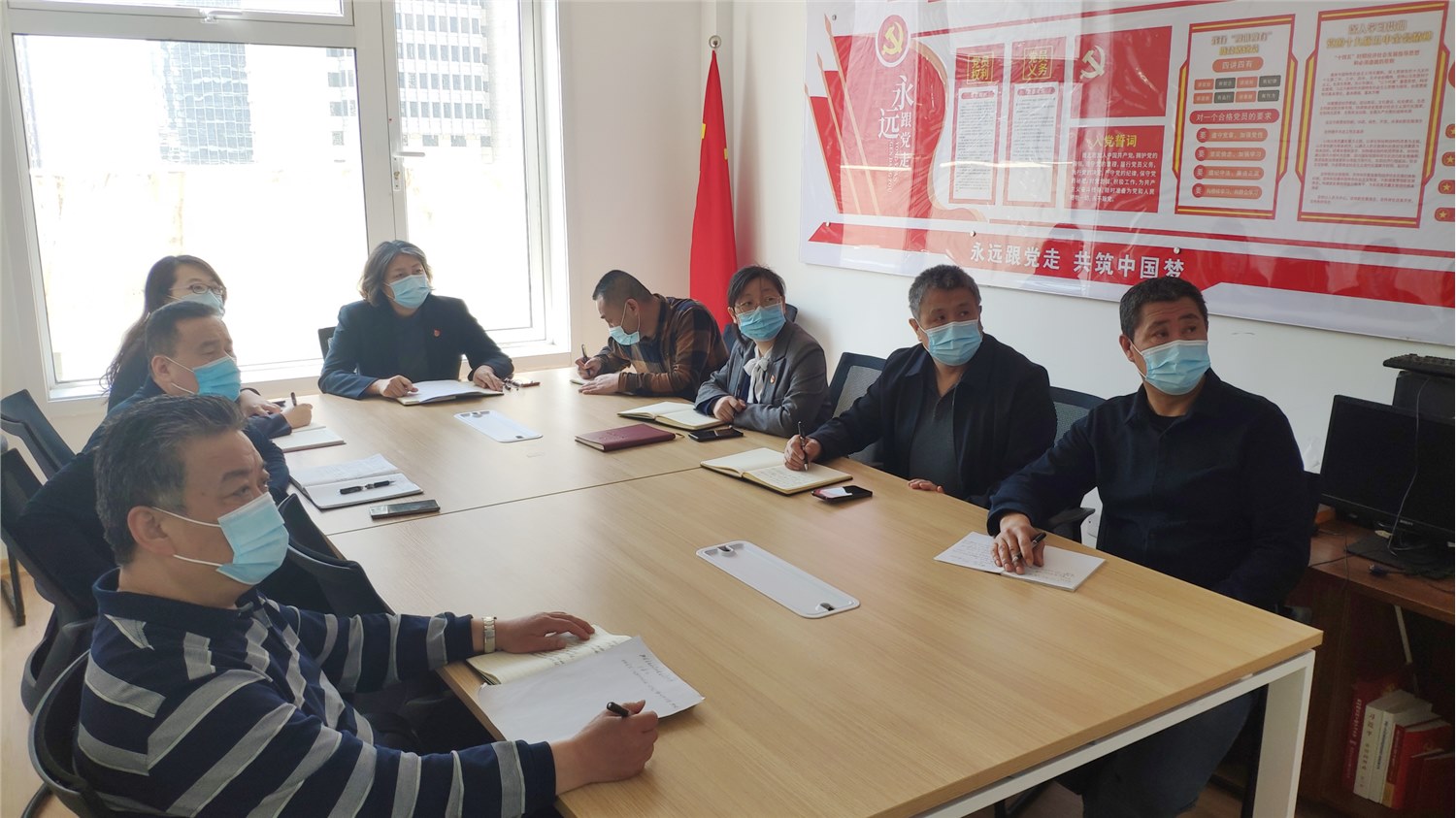 集团各党支部三月认真开展党史学习教育